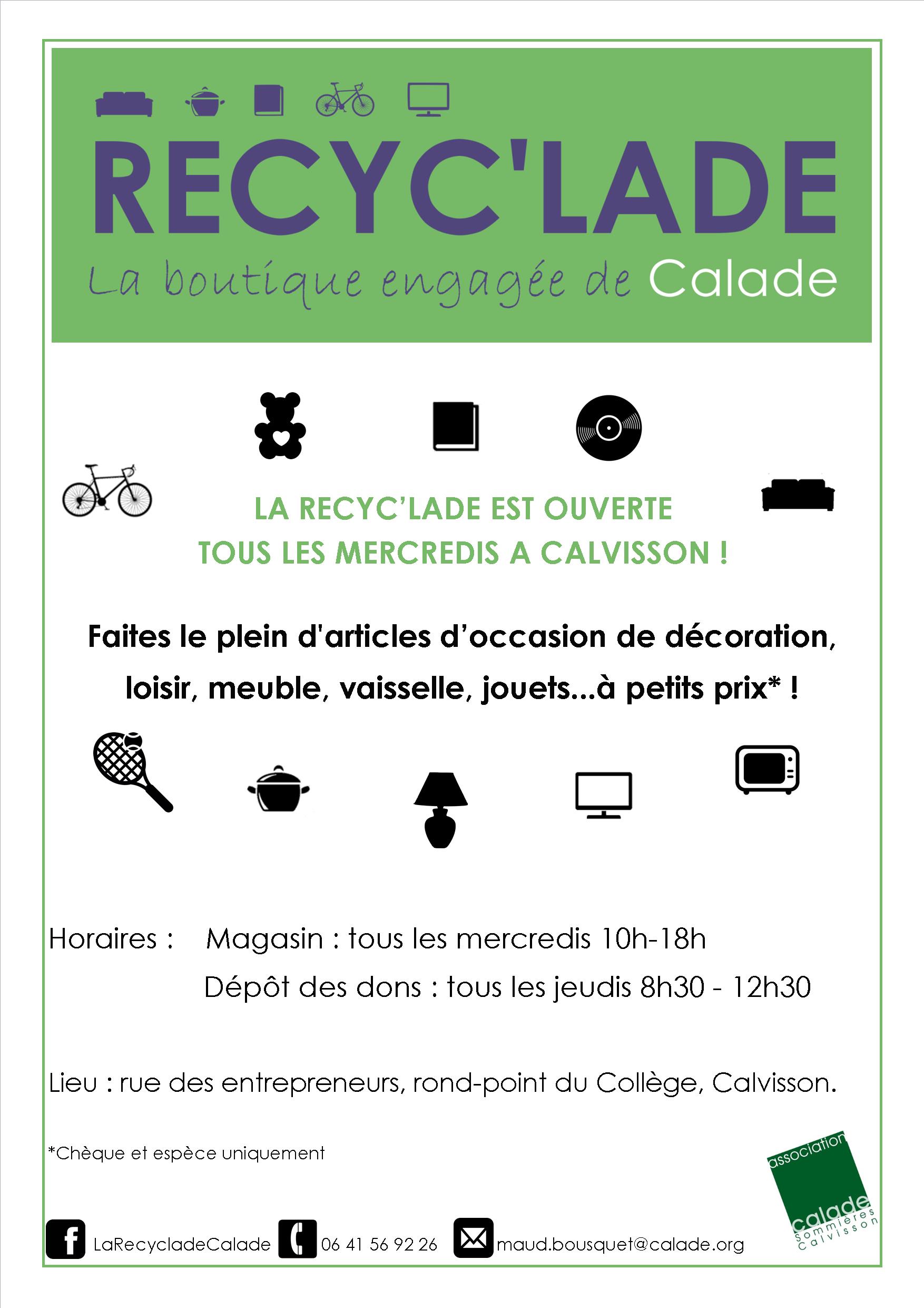 affiche_horaires_recyclade